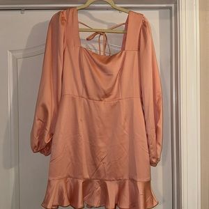 Forever 21 Light Pink Long Sleeve Dress